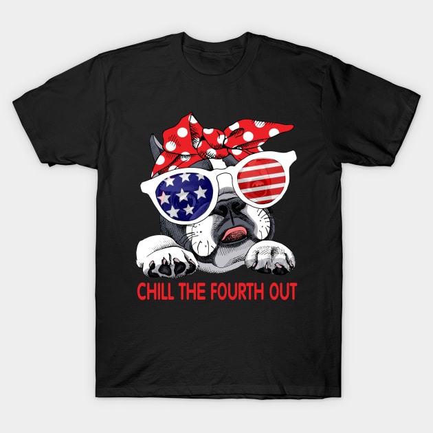 French Bulldog Funny 4th Of July Gift For Frenchie Lover T-Shirt by Kaileymahoney